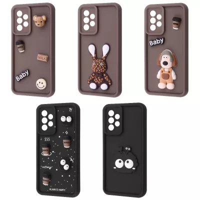 Чохол Pretty Things Case Samsung Galaxy A32 (A325F) brown/fluffy white