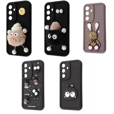 Чохол Pretty Things Case Samsung Galaxy A35 brown/fluffy white