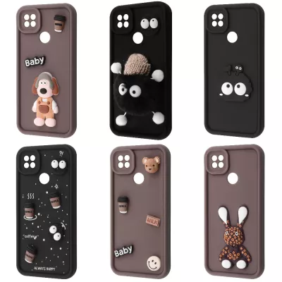 Чохол Pretty Things Case Xiaomi Redmi 9C/10A brown/fluffy white