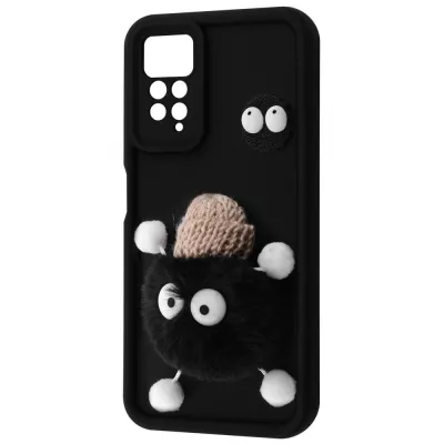 Чохол Pretty Things Case Xiaomi Redmi Note 11 Pro/Redmi Note 12 Pro 4G black/fluffy black