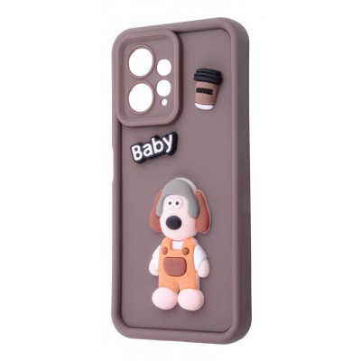 Чохол Pretty Things Case Xiaomi Redmi Note 12 4G brown/baby