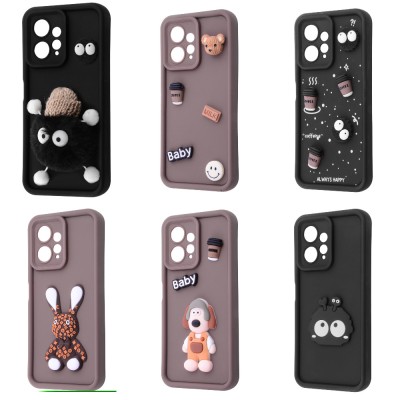 Чохол Pretty Things Case Xiaomi Redmi Note 12 4G brown/fluffy white