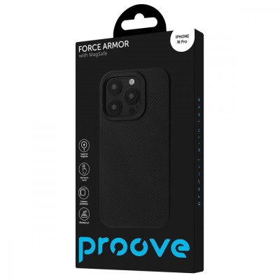 Чохол Proove Force Armor Case with Magnetic Ring iPhone 16 Pro black (PCFAIP160P02)