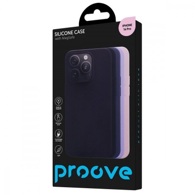 Чохол Proove Silicone Case with Magnetic Ring iPhone 14 Pro black (PCSMIP14P002)