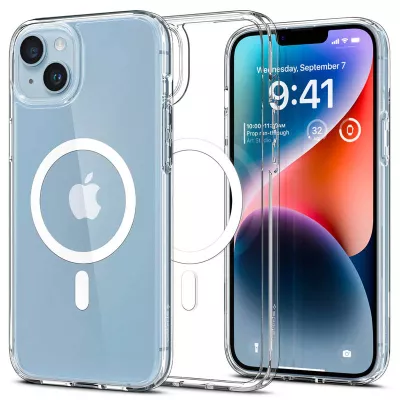 Чохол SGP Ultra Hybrid (MagFit) для Apple iPhone 15 Plus (6.7") Прозорий