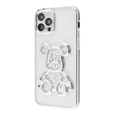 Чохол Shining Bear Case iPhone 12 Pro silver