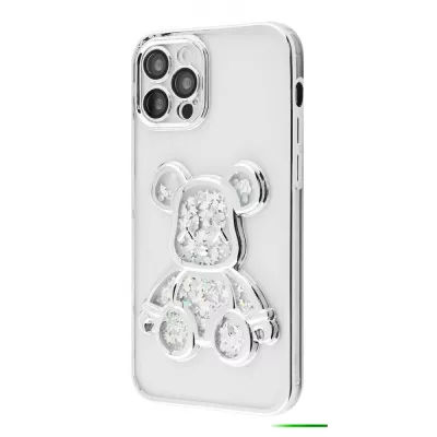 Чохол Shining Bear Case iPhone 12 silver