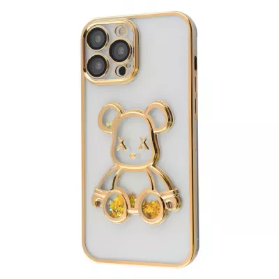 Чохол Shining Bear Case iPhone 13 Pro Max gold