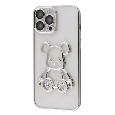 Чохол Shining Bear Case iPhone 13 Pro Max silver