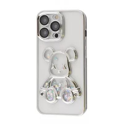 Чохол Shining Bear Case iPhone 13 Pro silver