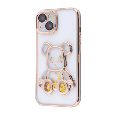 Чохол Shining Bear Case iPhone 15 gold