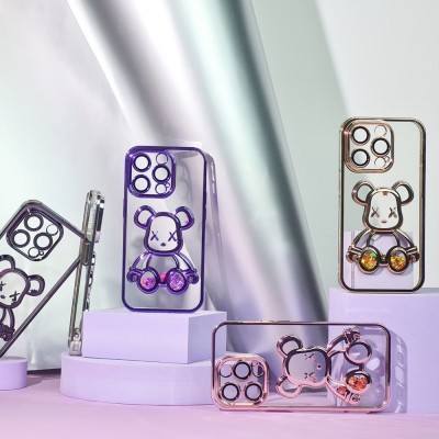 Чохол Shining Bear Case iPhone 15 Pro dark purple
