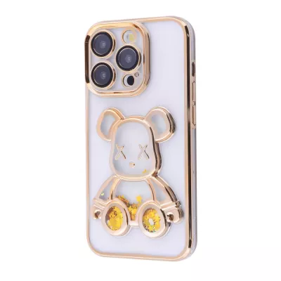 Чохол Shining Bear Case iPhone 15 Pro gold