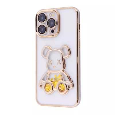 Чохол Shining Bear Case iPhone 15 Pro Max gold