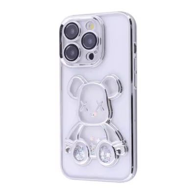 Чохол Shining Bear Case iPhone 15 Pro silver