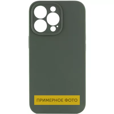 Чохол Silicone Case Full Camera Protective (AA) NO LOGO для Apple iPhone 16 Plus (6.7") Зелений / Cyprus Green
