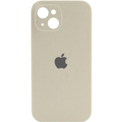 Чохол Silicone Case Full Camera Protective (AA) для Apple iPhone 13 (6.1") Бежевий / Antique White