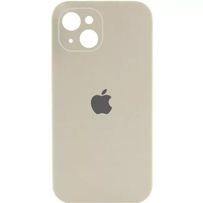 Чохол Silicone Case Full Camera Protective (AA) для Apple iPhone 14 (6.1") Бежевий / Antique White