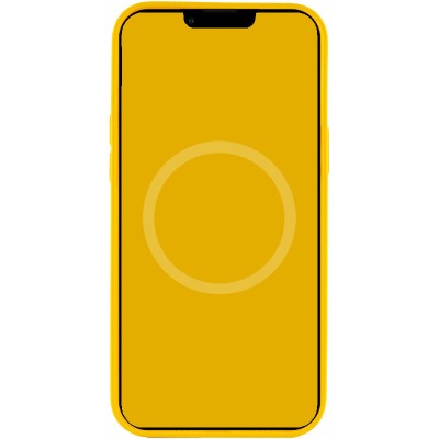Чохол Silicone case (AAA) full with Magsafe and Animation для Apple iPhone 12 Pro / 12 (6.1") Жовтий / Sunflower
