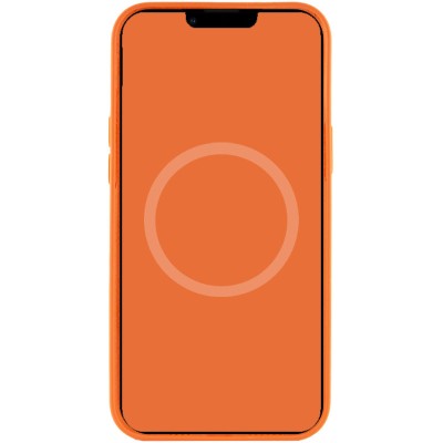 Чохол Silicone case (AAA) full with Magsafe and Animation для Apple iPhone 12 Pro Max (6.7") Помаранчевий / Kumquat