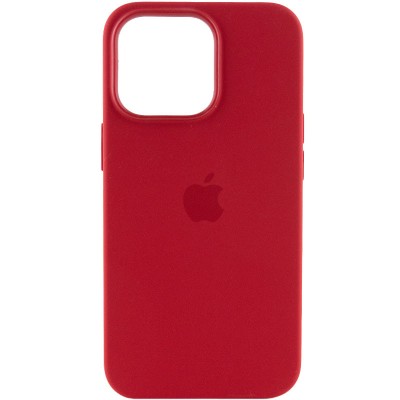 Чохол Silicone case (AAA) full with Magsafe and Animation для Apple iPhone 13 Pro (6.1") Червоний / Red