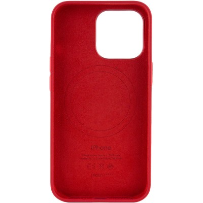 Чохол Silicone case (AAA) full with Magsafe and Animation для Apple iPhone 13 Pro (6.1") Червоний / Red