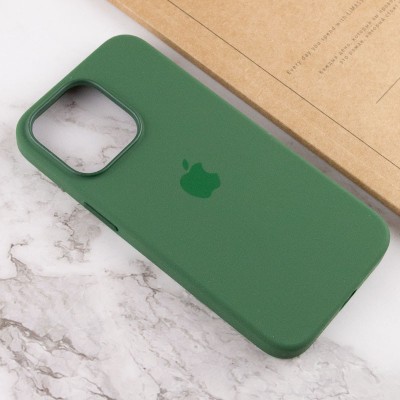 Чохол Silicone case (AAA) full with Magsafe and Animation для Apple iPhone 13 Pro Max (6.7") Зелений / Clover Чохол Silicone case (AAA) full with Magsafe and Animation для Apple iPhone 13 Pro Max (6.7") Зелений / Clover