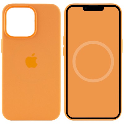 Чохол Silicone case (AAA) full with Magsafe and Animation для Apple iPhone 13 Pro Max (6.7") Помаранчевий / Marigold Чохол Silicone case (AAA) full with Magsafe and Animation для Apple iPhone 13 Pro Max (6.7") Помаранчевий / Marigold