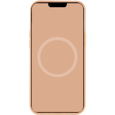 Чохол Silicone case (AAA) full with Magsafe and Animation для Apple iPhone 15 (6.1") Помаранчевий / Orange Sorbet