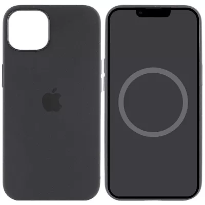 Чохол Silicone case (AAA) full with Magsafe and Animation для Apple iPhone 15 (6.1") Чорний / Black