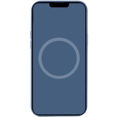 Чохол Silicone case (AAA) full with Magsafe and Animation для Apple iPhone 15 Pro (6.1") Синій / Winter blue