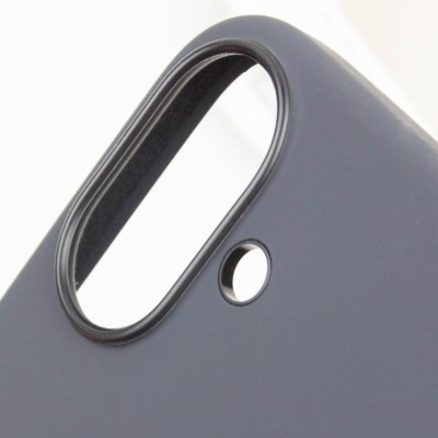 Чохол Silicone case (AAA) with Magsafe and Animation (button) для Apple iPhone 16 (6.1") Black