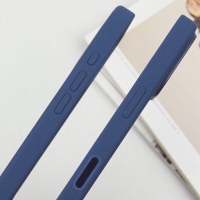 Чохол Silicone case (AAA) with Magsafe and Animation (button) для Apple iPhone 16 (6.1") Denim