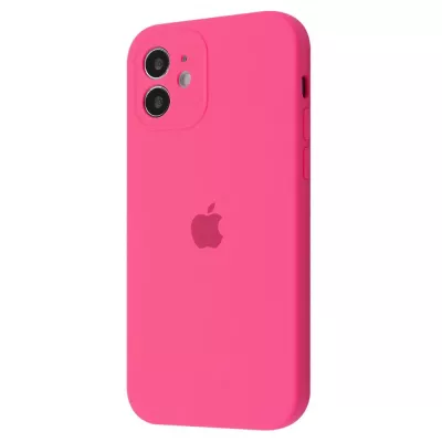 Чохол Silicone Case Camera Protection iPhone 11 bright pink