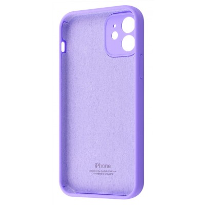 Чохол Silicone Case Camera Protection iPhone 11 light purple