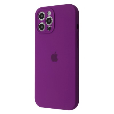 Чохол Silicone Case Camera Protection iPhone 12 Pro Max purple