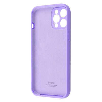 Чохол Silicone Case Camera Protection iPhone 12 Pro Max purple