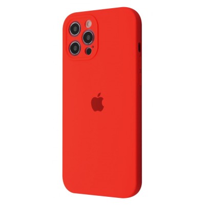 Чохол Silicone Case Camera Protection iPhone 12 Pro Max red