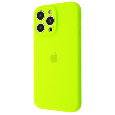 Чохол Silicone Case Camera Protection iPhone 13 Pro Max lime green