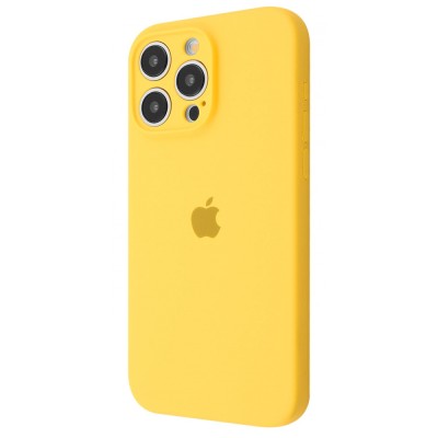 Чохол Silicone Case Camera Protection iPhone 14 Pro Max yellow