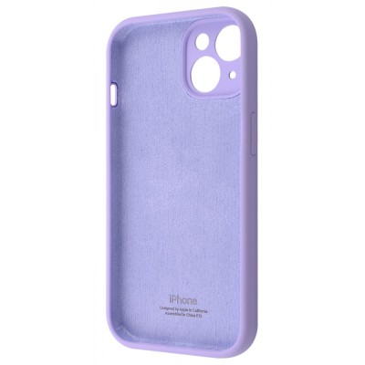 Чохол Silicone Case Camera Protection iPhone 15 light purple