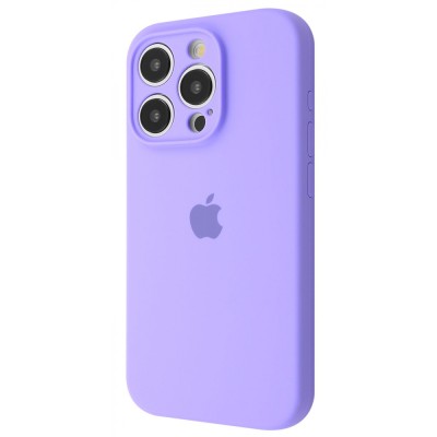 Чохол Silicone Case Camera Protection iPhone 15 Pro light purple
