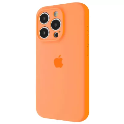Чохол Silicone Case Camera Protection iPhone 15 Pro orange