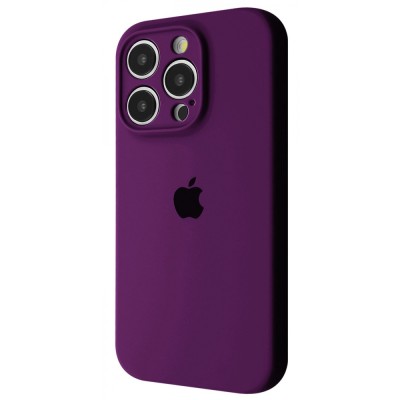 Чохол Silicone Case Camera Protection iPhone 15 Pro purple