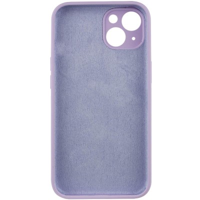 Чохол Silicone Case Full Camera Protective (AA) NO LOGO для Apple iPhone 15 (6.1") Бузковий / Lilac