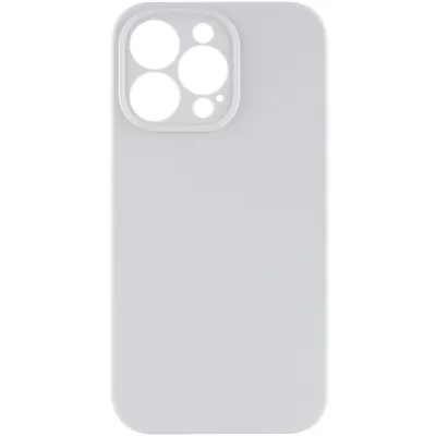 Чохол Silicone Case Full Camera Protective (AA) NO LOGO для Apple iPhone 15 Pro (6.1") Білий / White