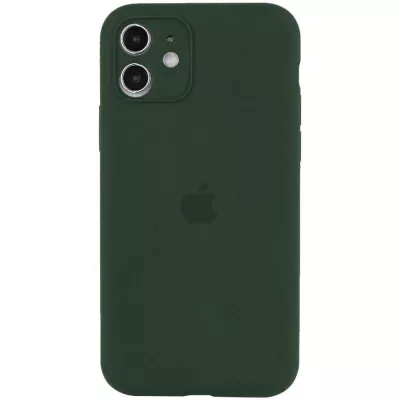 Чохол Silicone Case Full Camera Protective (AA) для Apple iPhone 12 (6.1") Зелений / Cyprus Green