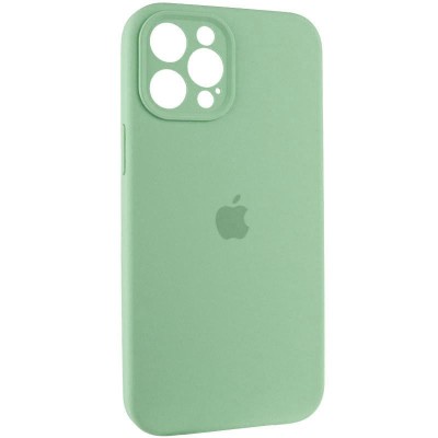 Чохол Silicone Case Full Camera Protective (AA) для Apple iPhone 12 Pro (6.1") Зелений / Pistachio