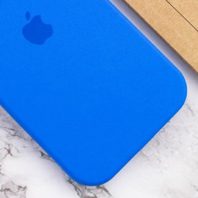 Чохол Silicone Case Full Camera Protective (AA) для Apple iPhone 12 Pro Max (6.7") Синій / Capri Blue