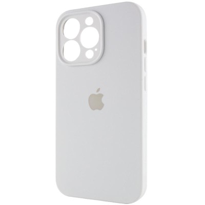 Чохол Silicone Case Full Camera Protective (AA) для Apple iPhone 15 Pro (6.1") Білий / White